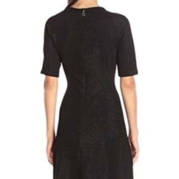 Tommy Hilfiger Shimmer Black Fit and Flare Dress - Picture 9 of 9